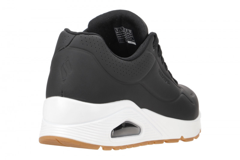 Skechers Uno Schuhe schwarz weiß Sneakers 52458