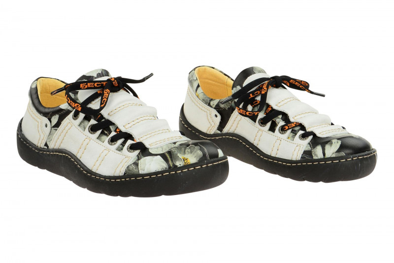 Eject Schuhe OCEAN weiß schwarz Blumen