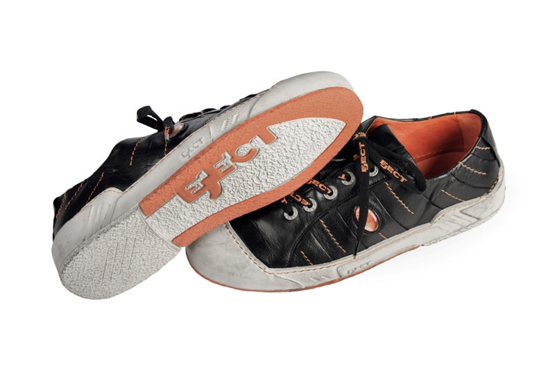 Eject Puzzle Schuhe in schwarz E-12359-V3