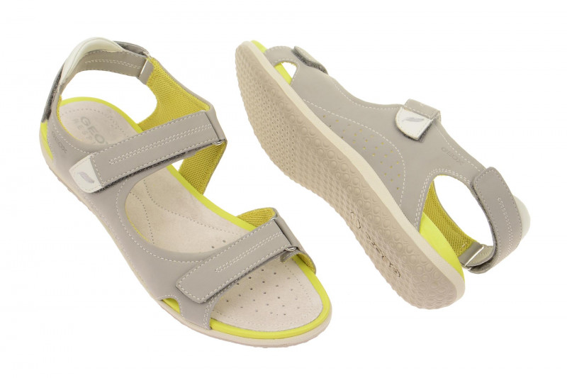Geox Sandale Vega grau gelb D52R6A