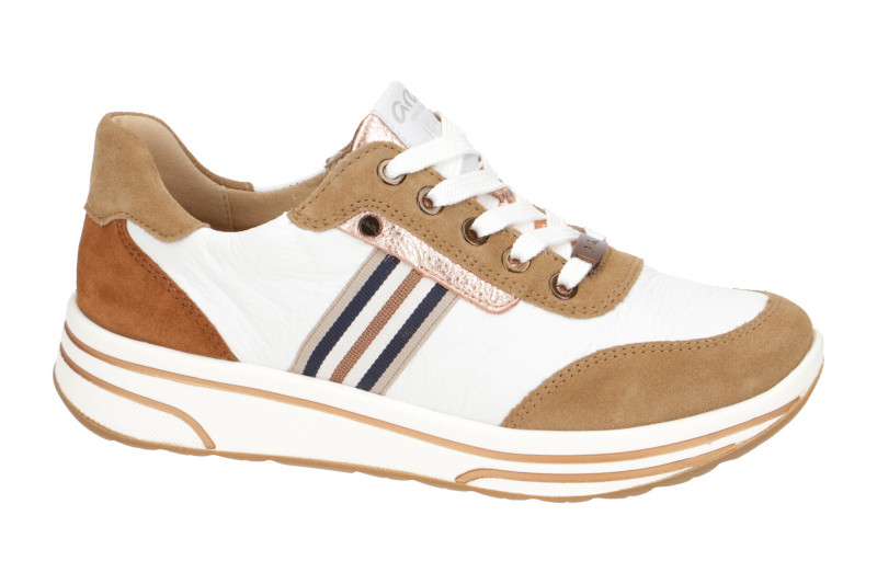 ARA Sapporo Schuhe Damen Sneaker braun weiß 12-32442