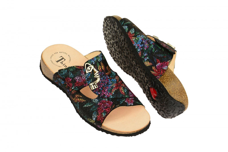 Think Mizzi Pantolette schwarz multi 1-81352-03