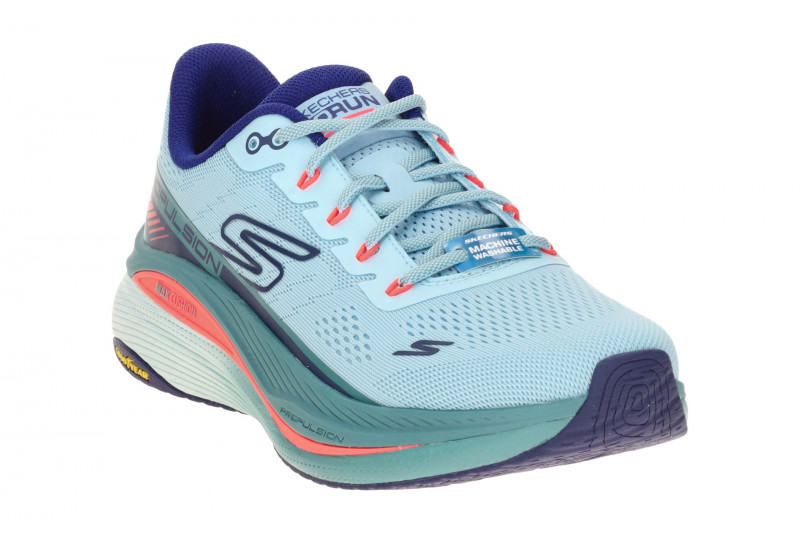 Skechers MAX CUSHIONING Schuhe blau Damen Sportschuhe 128901