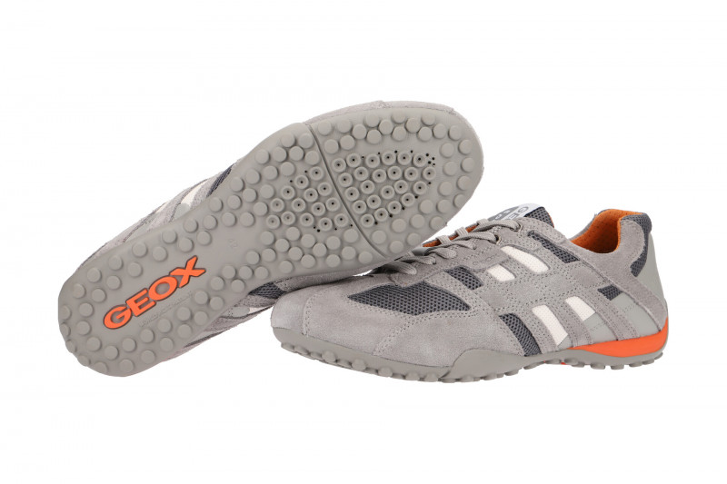 Geox Snake Schuhe hell-grau orange U4207K