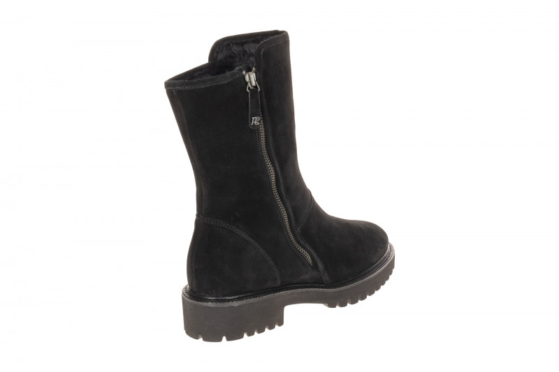 Paul Green Stiefelette schwarz Velour Warmfutter 8282-000