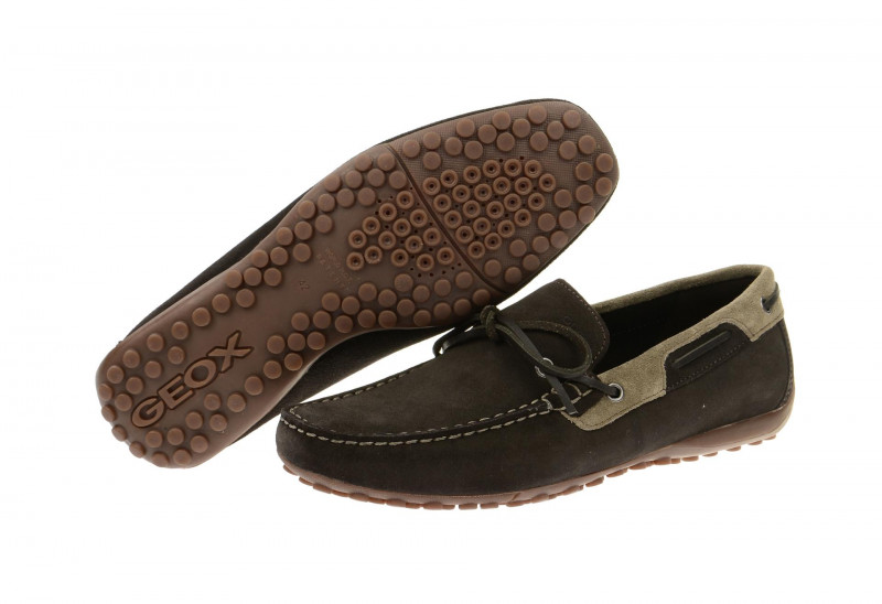 Geox Snake Mokassin Schuhe braun - U4207I