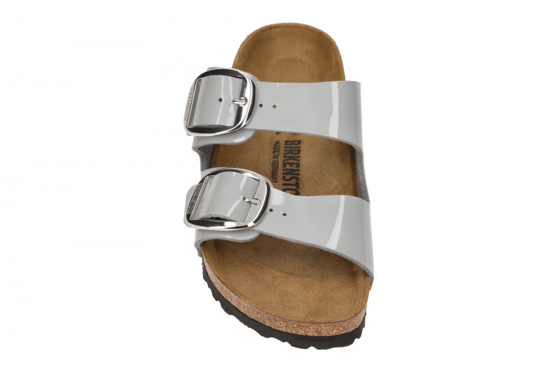 Birkenstock Arizona Big Buckle Pantolette grau Lack 1021365