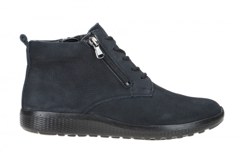 Waldläufer Ira Stiefelette blau M-Weite Nubuck