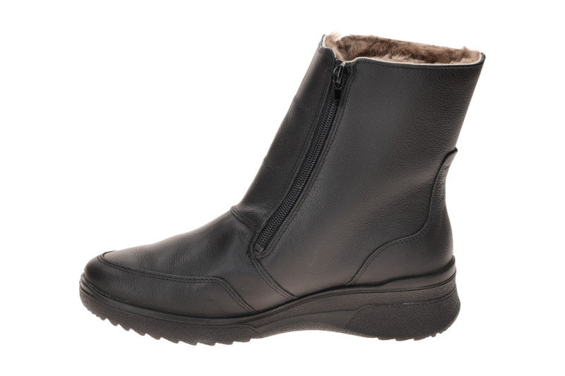 ARA München Winter Stiefelette schwarz H-Weite Lammfell 12-58512