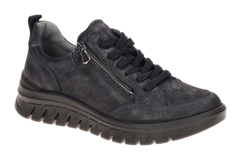 Waldläufer Becky Schuhe blau K-Weite Schimmer 614002