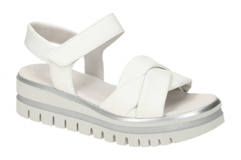 Gabor Plateau Sandalen weiß Nappa 44.622.21