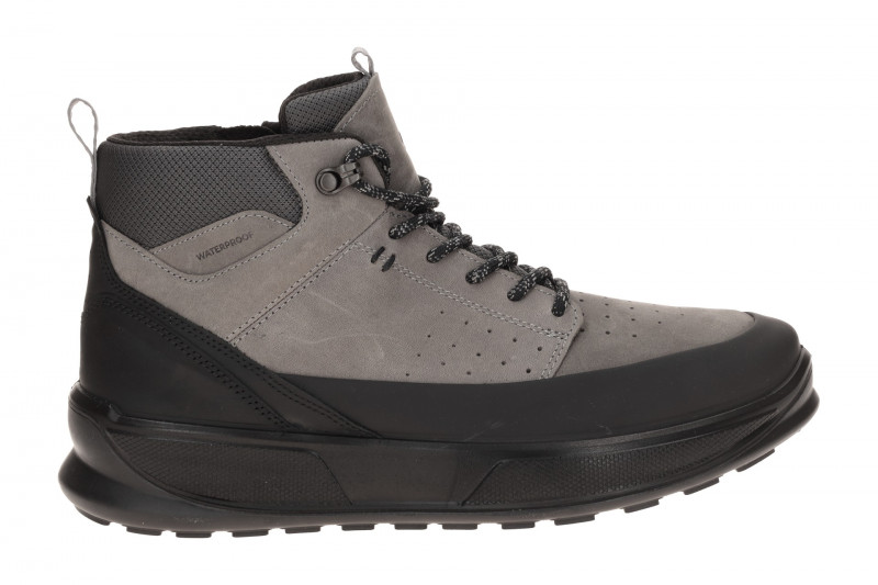 Ecco Byway Schuhe Stiefel grau schwarz Nubuck Waterproof 522864