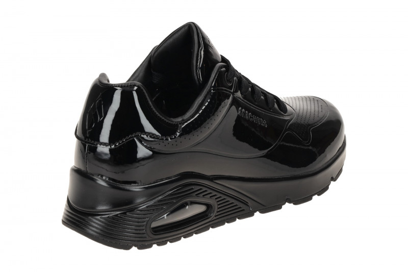 Skechers Uno Schuhe Sneakers schwarz Lack 177142