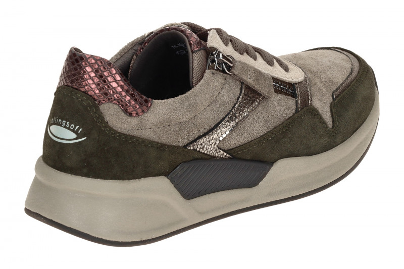 Gabor RollingSoft Schuhe grau grün 76.957.30