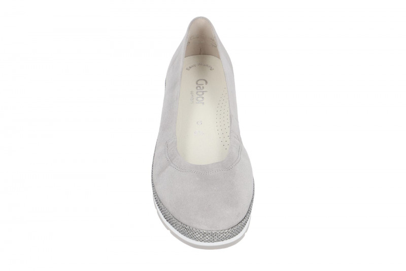 Gabor Glamour Ballerina grau silber 42.400.30