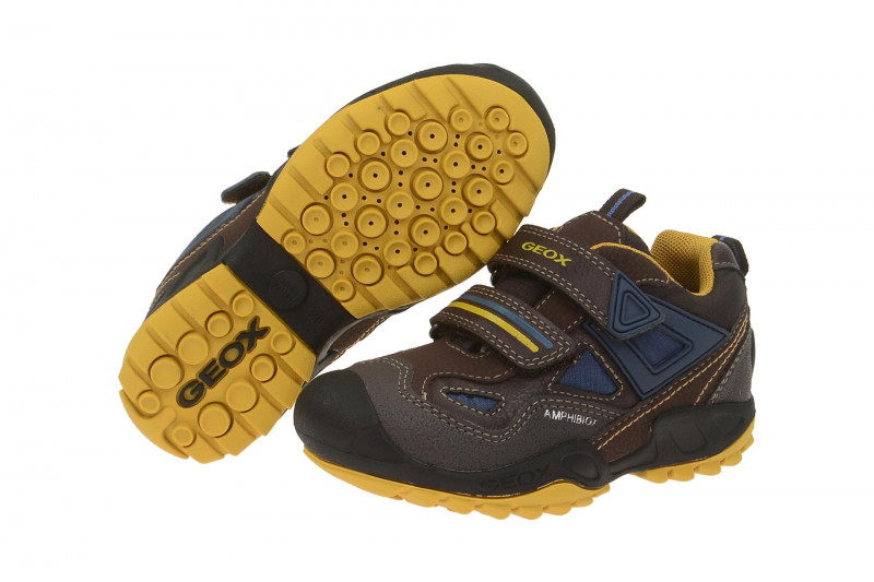 Geox Respira Jungen Schuhe Savage ABX in braun Amphibiox
