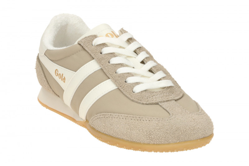 Gola Sprinter Damen Sneakers Schuhe beige bone Velour CLB855