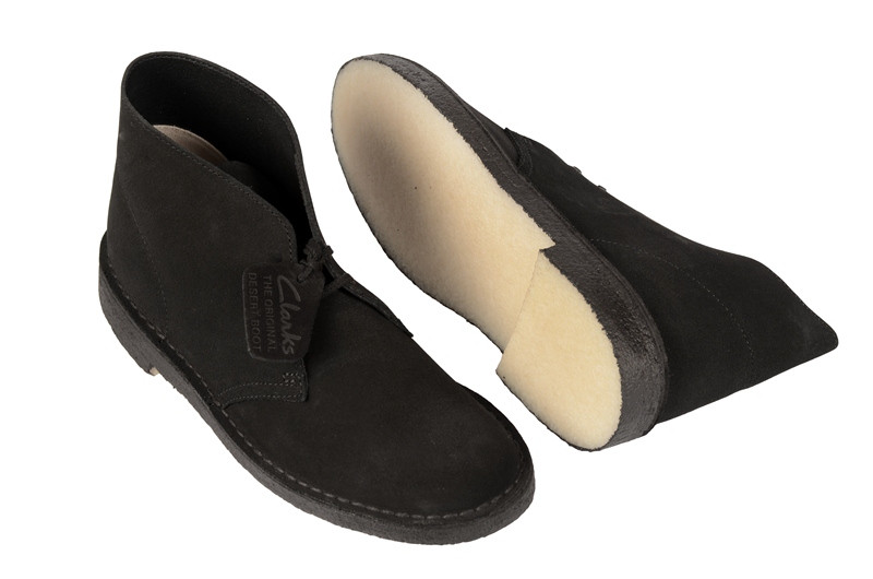 Clarks Desert Boot Schuhe schwarz velour 00111763