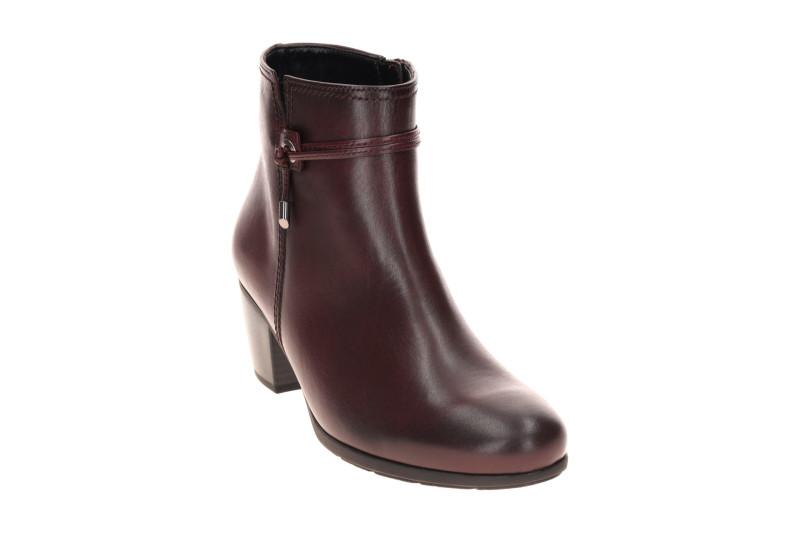 Gabor Stiefelette rot bordo Glattleder Lederband 8029.01.003