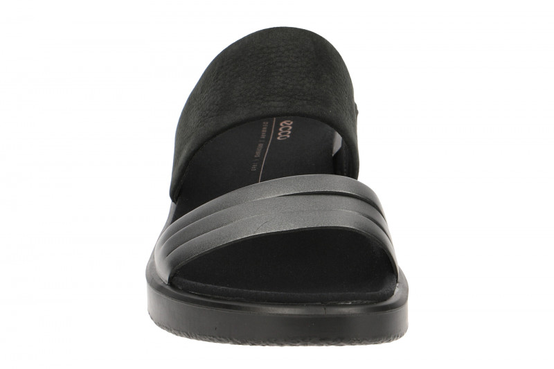 Ecco Flowt Pantoletten schwarz grau
