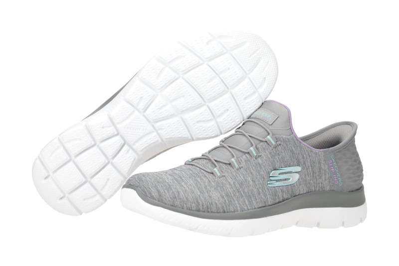 Skechers Summits Schuhe grau weiß SLIP-INs 149937