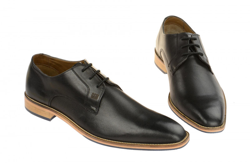 Gordon & Bros Schuhe Lorenzo schwarz perforiert S500311