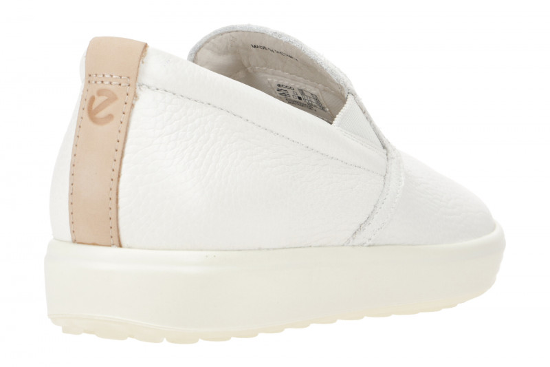 Ecco Soft 7 Slipper Schuhe weiß Damen 470493