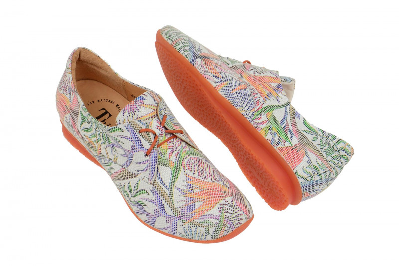 Think Chilli Schuhe weiß Blumen 0-80100-97