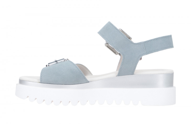 Gabor Fashion Sandale blau Velour 84.612.16