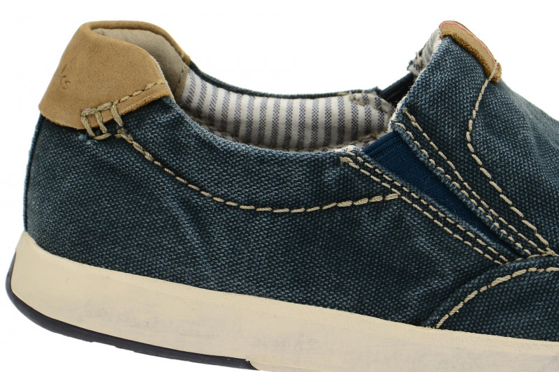 Clarks Norwin Easy Slipper blau jeans