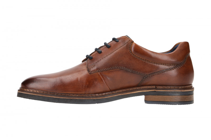 bugatti Maik Exko Schuhe braun cognac Schnürer AES02