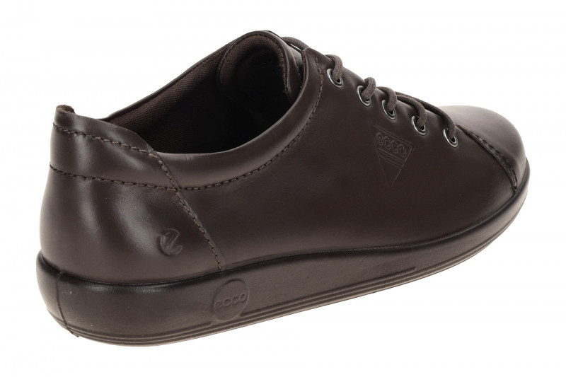Ecco Soft 2 Schuhe braun mocha Schnürer 206503