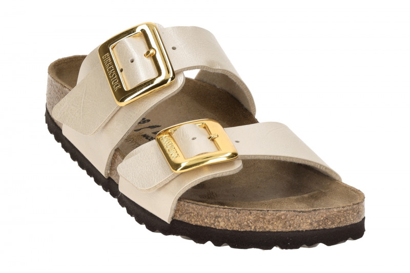 Birkenstock Sydney Cushion Buckle Pantolette perl weiß 1029492