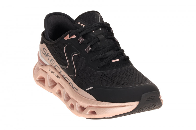 Skechers Glide Step Schuhe schwarz rose metallic Damen 150514