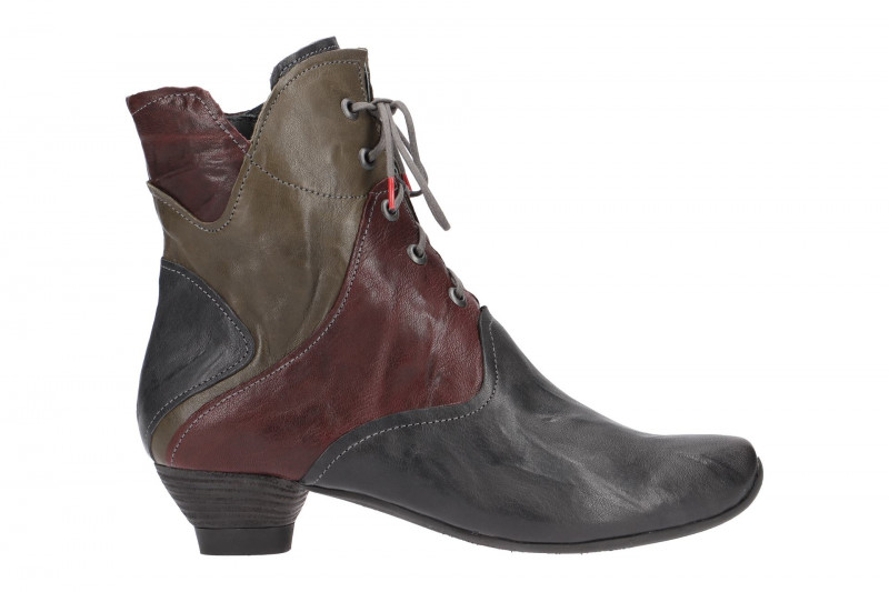 Think Aida Stiefel grau rot grün kombi
