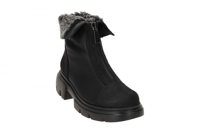 Paul Green Winter Stiefelette schwarz Boots Front-Zip 8251
