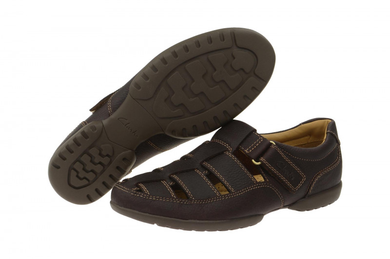 Clarks Recline Open Schuhe braun H-Weite - 20348485 8