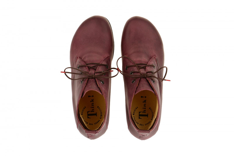 Think Menscha Schuhe Stiefelette dunkelrot