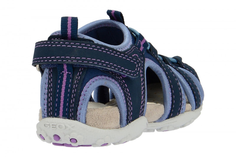 Geox Mädchen Klett Sandale blau lila