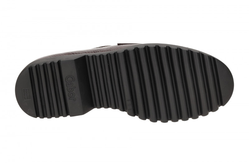 Gabor Schuhe Mokassin Slipper dunkelrot Lack 72.452.88