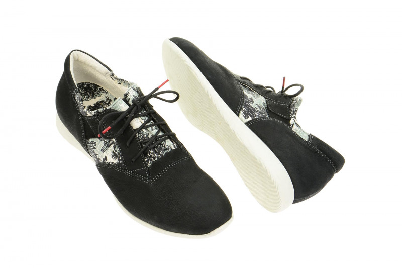 Think Aloa Schuhe schwarz weiß Sneaker