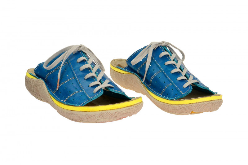 Eject Herren Pantoletten Fixe blau gelb