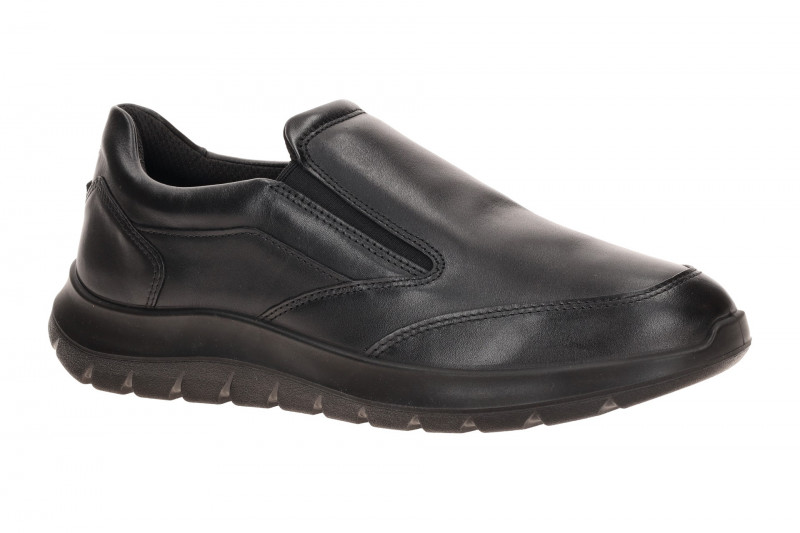 Ecco City Stride Slipper Schuhe schwarz Glattleder 571824