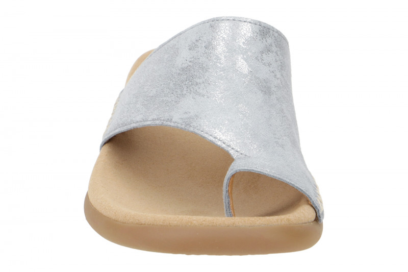 Gabor Pantolette hellblau silber metallic 23.700.66