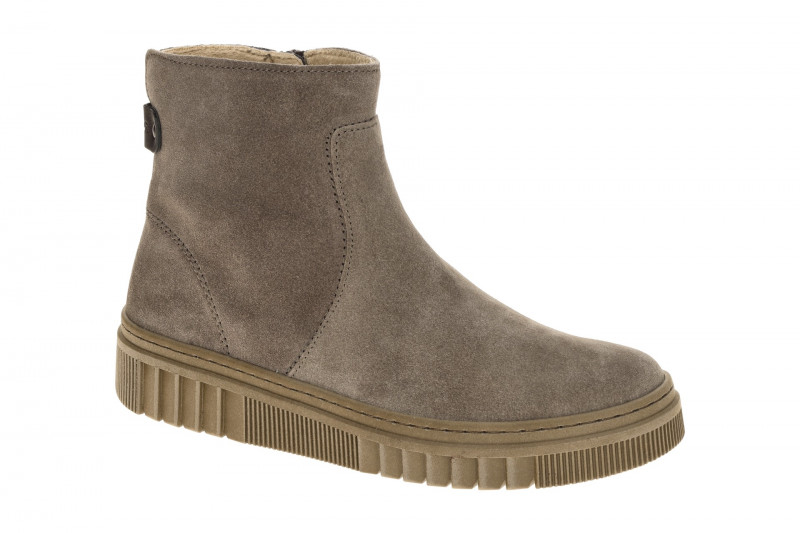 Gabor Stiefelette grau taupe Zip Boots Velour 8008.02.006
