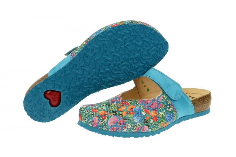 Think Julia Pantolette blau multi Clogs 4-84345-79