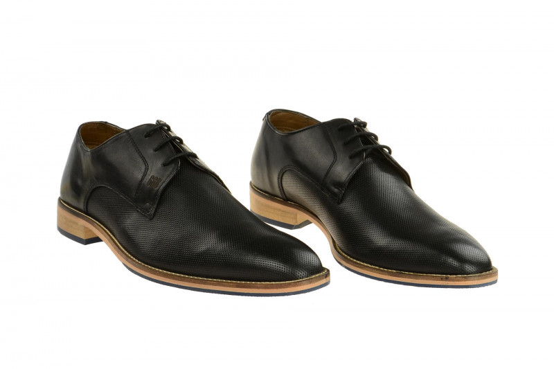Gordon & Bros Schuhe Lorenzo schwarz perforiert S500311