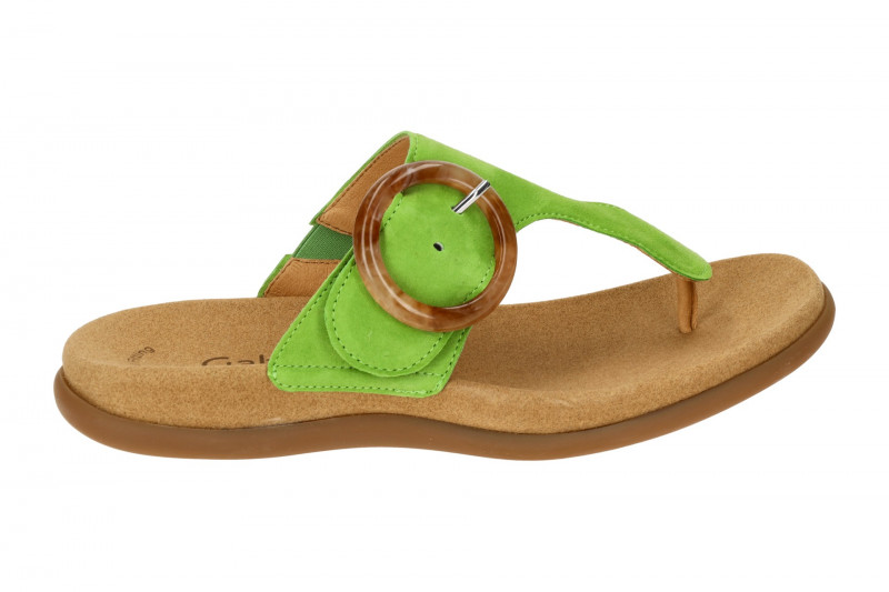 Gabor Zehentrenner Pantolette hellgrün 43.701.11