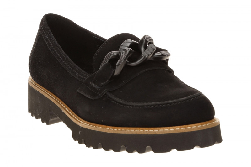 Gabor Fashion Schuhe Slipper schwarz Velour 4013.01.001