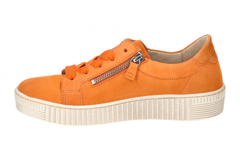 Gabor Schuhe Sneakers orange jelly Samt 43.334.13